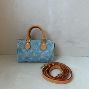 Louis Vuitton Nano Speedy Denim